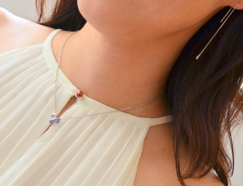 Pink Sapphire Diamond Kite Necklace Pink Sapphire Diamond Kite Necklace