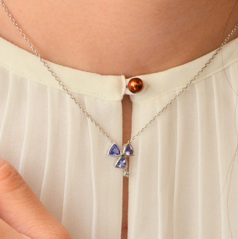 Pink Sapphire Diamond Kite Necklace Pink Sapphire Diamond Kite Necklace