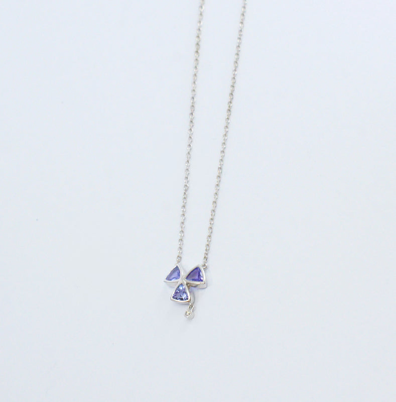 Pink Sapphire Diamond Kite Necklace Pink Sapphire Diamond Kite Necklace